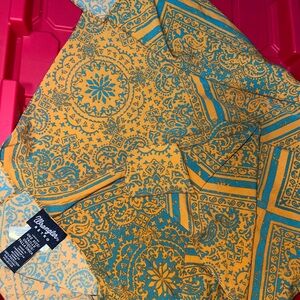 Wrangler Yellow and Green Paisley silk scarf